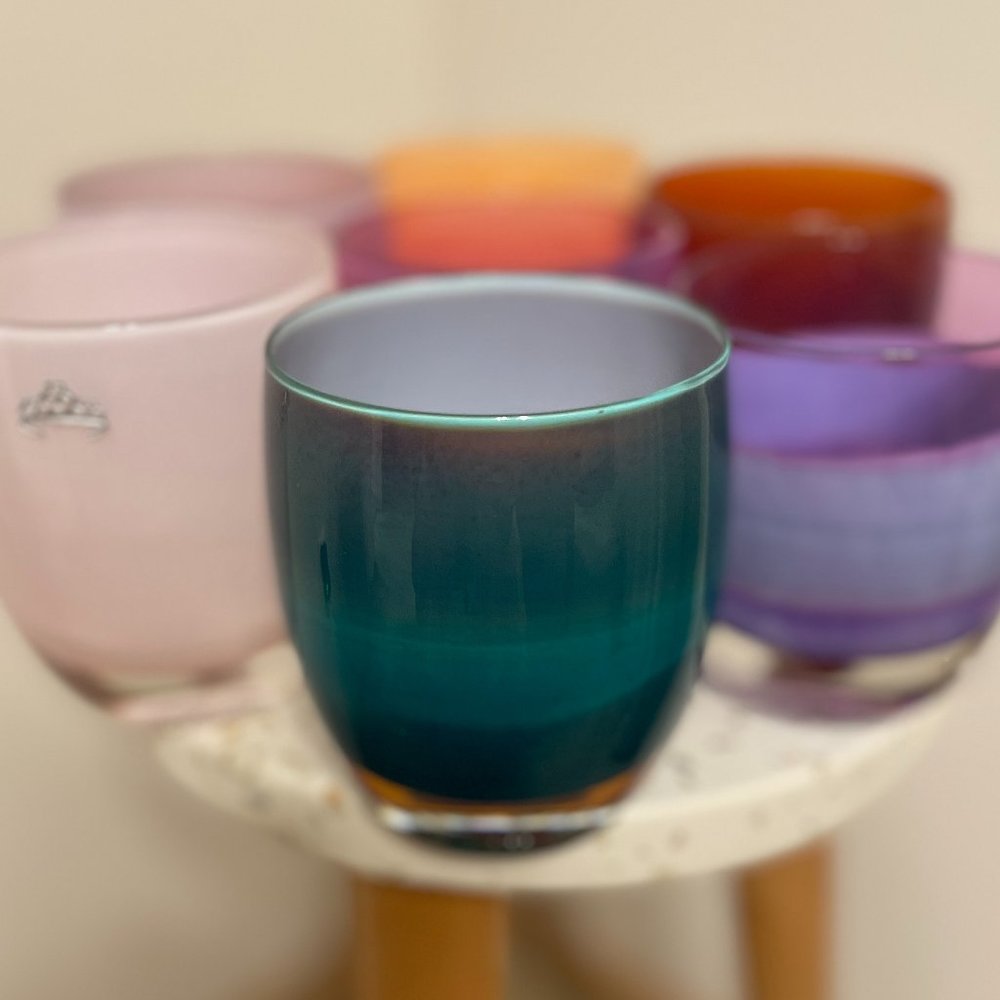Rare!!! Pre-Triskelion KINDFULL Glassybaby Votive Holder (Kindfull 1439)